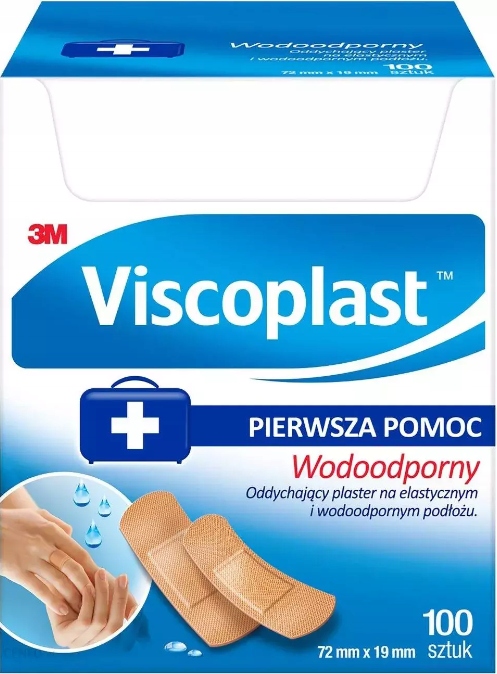 

Viscoplast plastry wodoodporne 72 x 19 mm 100 szt.