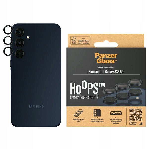 Tvrzené Sklo Pro Samsung Galaxy A35 5G Panzerglass Hoops Camera