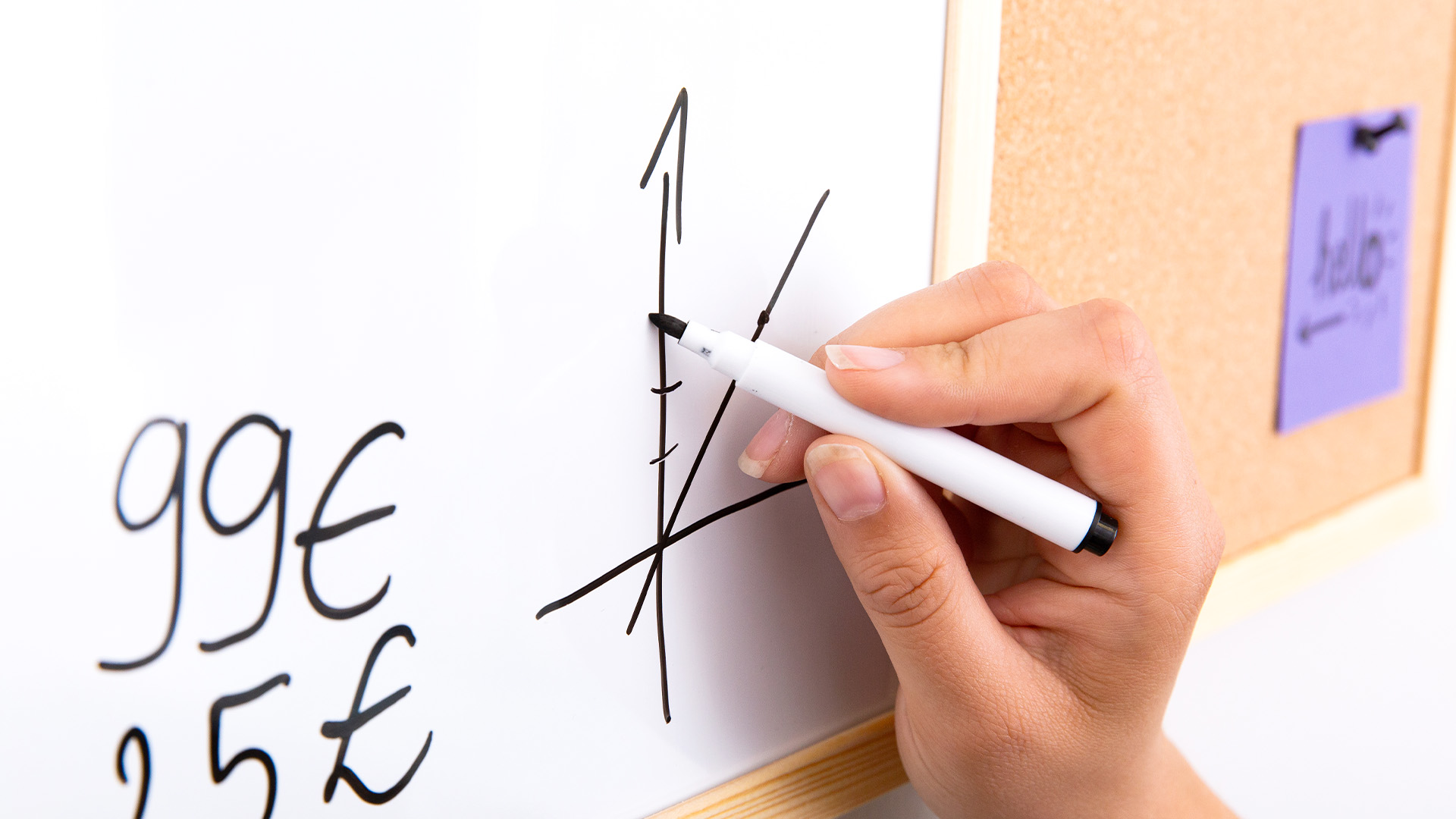 Tablica korkowo magnetyczna 90x60 cm COMBI rama drewniana + GRATIS Bohater brak