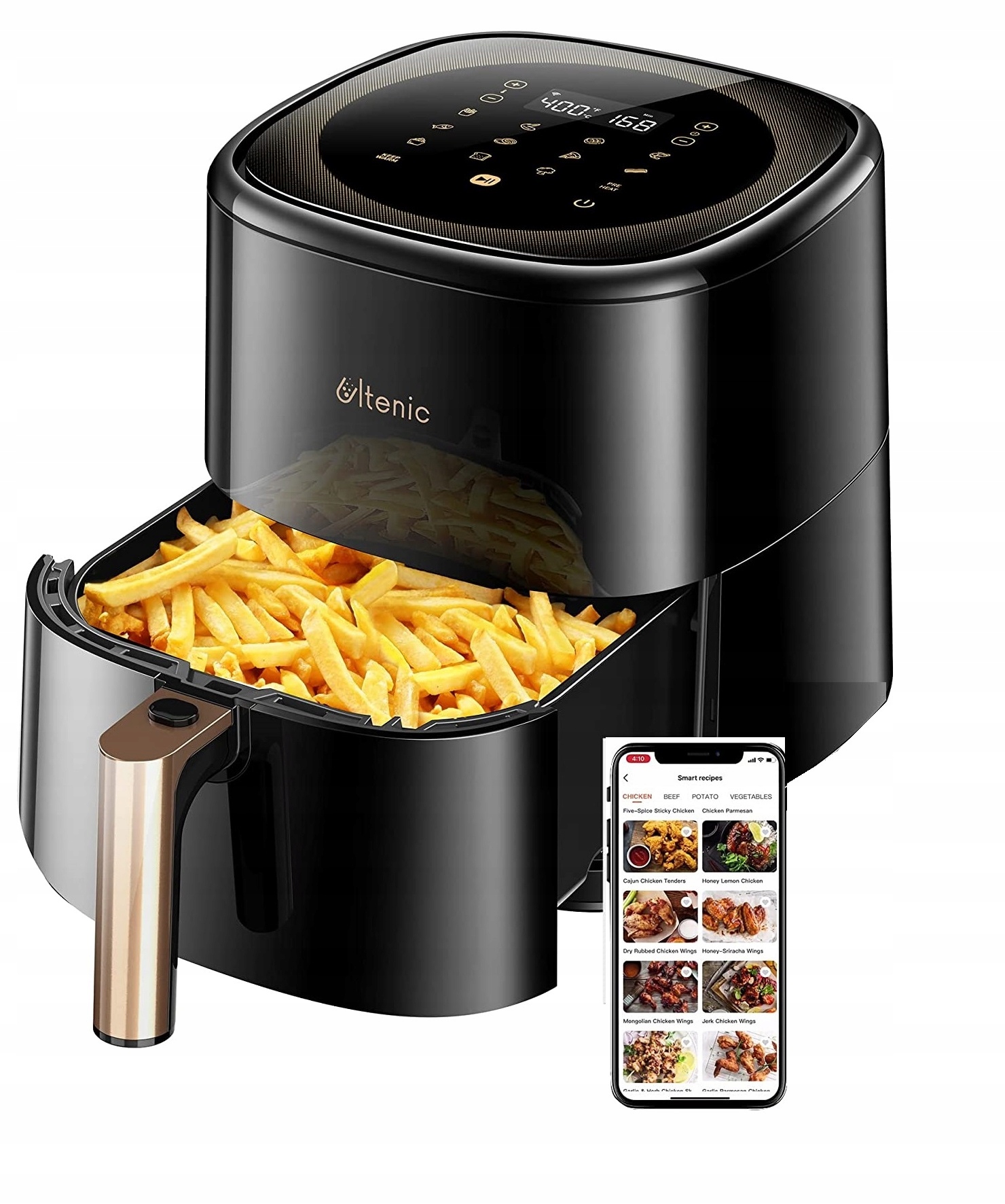 Frytkownica 5L Beztłuszczowa Smart Air Fryer App Sklep, Opinie, Cena