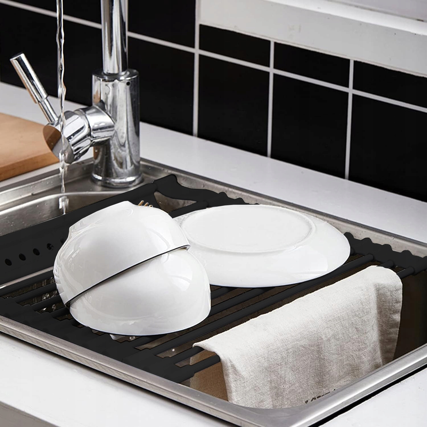 OCIEKACZ ZWIJANY SUSZARKA KRATKA DO NACZYŃ SILIKON EAN (GTIN) 5906716934026