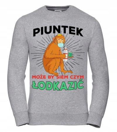 Pánská Mikina Piuntek 2XL Šedá Dárek pro kluka, pro něj chlapa