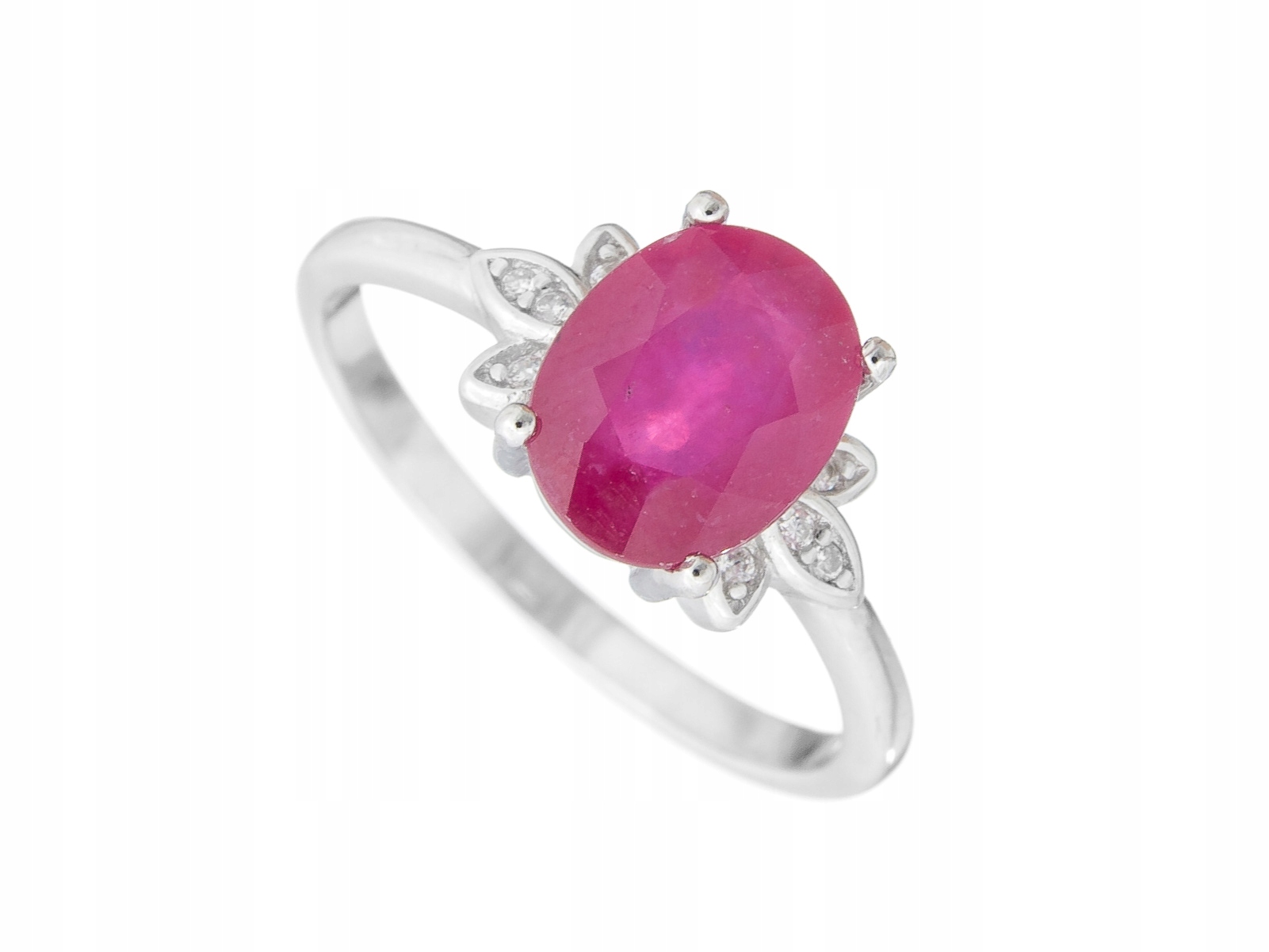 Stříbrný Prstýnek VEL.28 Rubín Přírodní