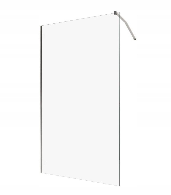 Ścianka prysznicowa szkło Walk-in chrom czarny 80x200 cm kabina walkin