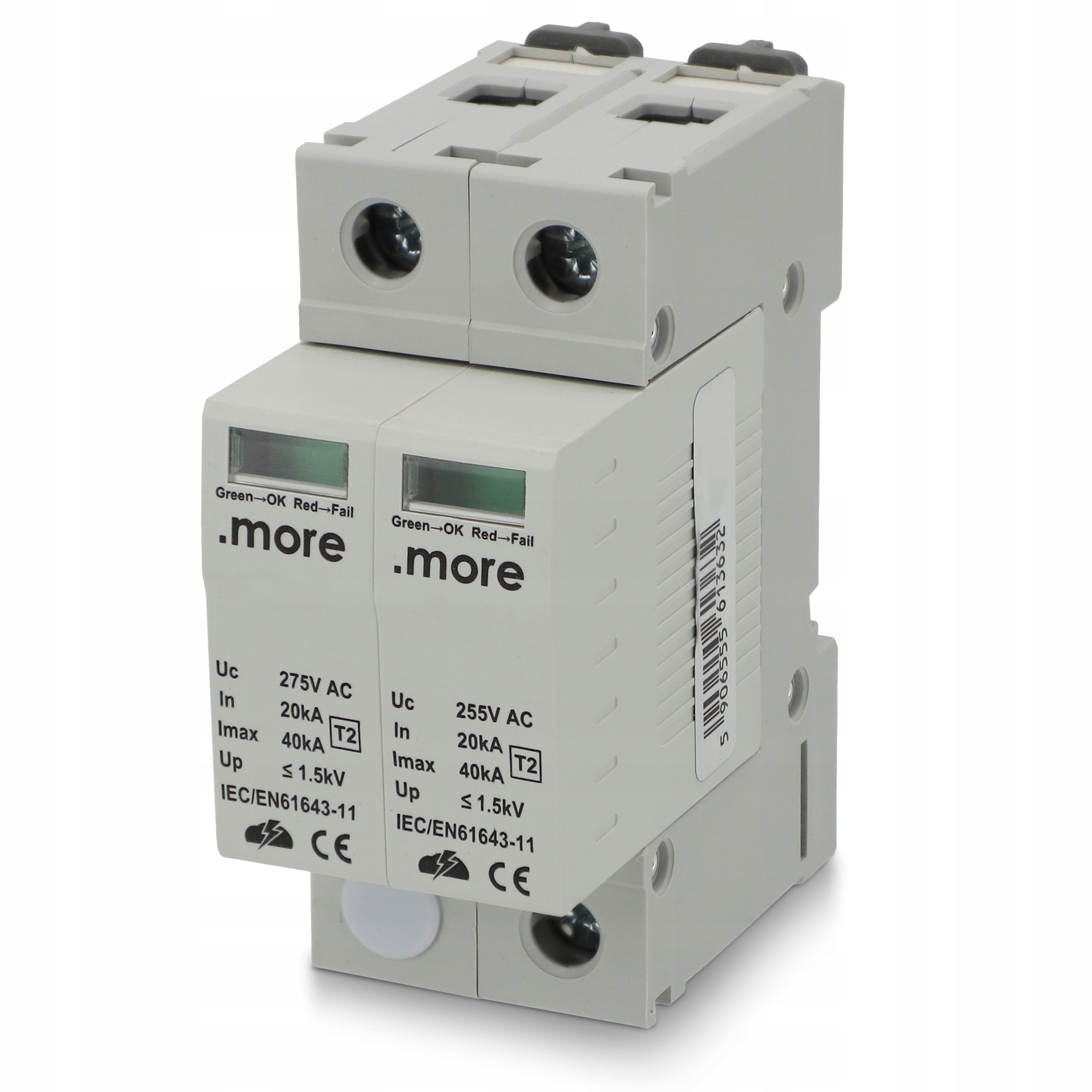 Omezovač přepětí Přepěťová ochrana Varistor T2 T1 třída B C 30kA