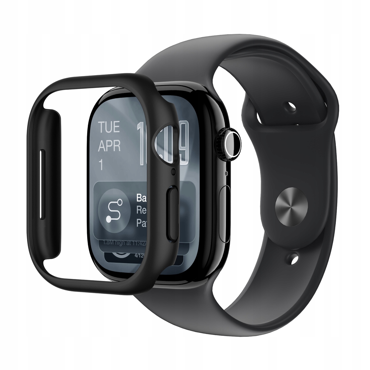 Etui ochronne Amazingthing Minimal na Apple Watch Series 11 46mm czarne