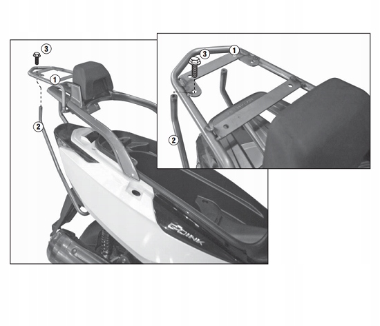 Kappa centrálny rošt Kymco G-dink 12-17 KR6101