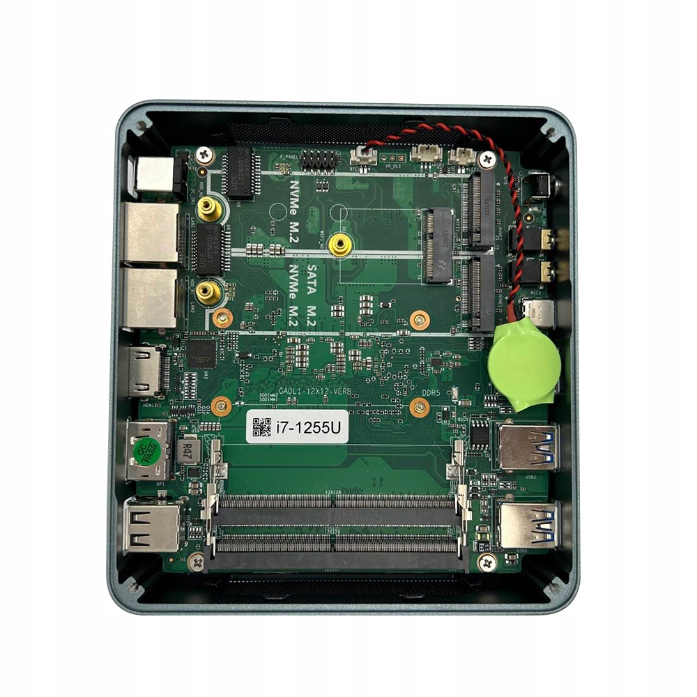 Komputer Mini PC F3 Intel i7 1255U DDR5 HDMI DP LAN USB Type-C WiFi BT Taktowanie bazowe procesora 3.5 GHz