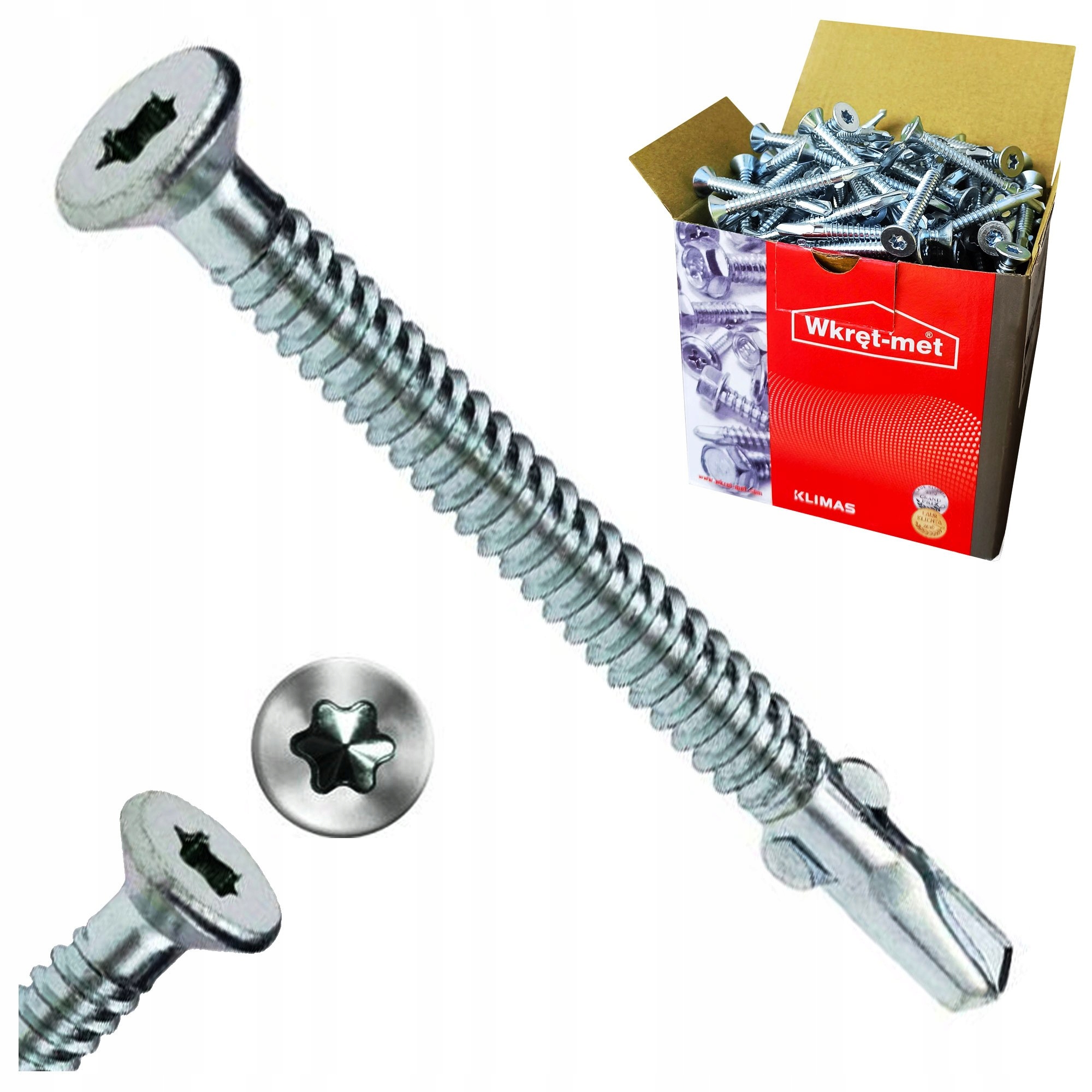 Samovrtací Vruty Dřevo-ocel Torx 6,3x70 200ks
