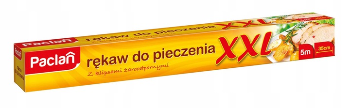 

Paclan Rękaw do pieczenia XXL 5 m x 35 cm z klips