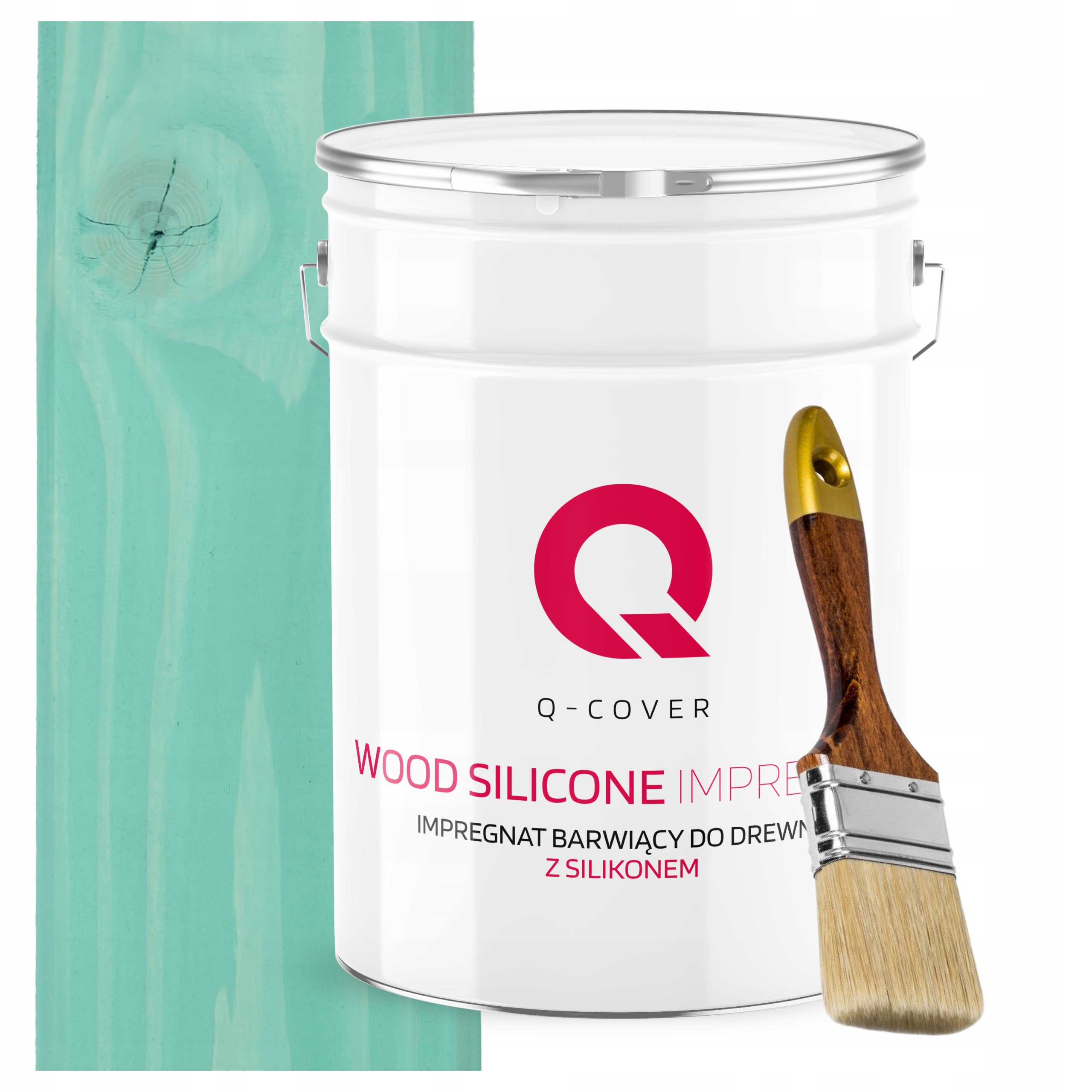 Impregnace Na Dřevo Barva Se Silikonem Chránící Barvy Uv Mátová 10L Dárek