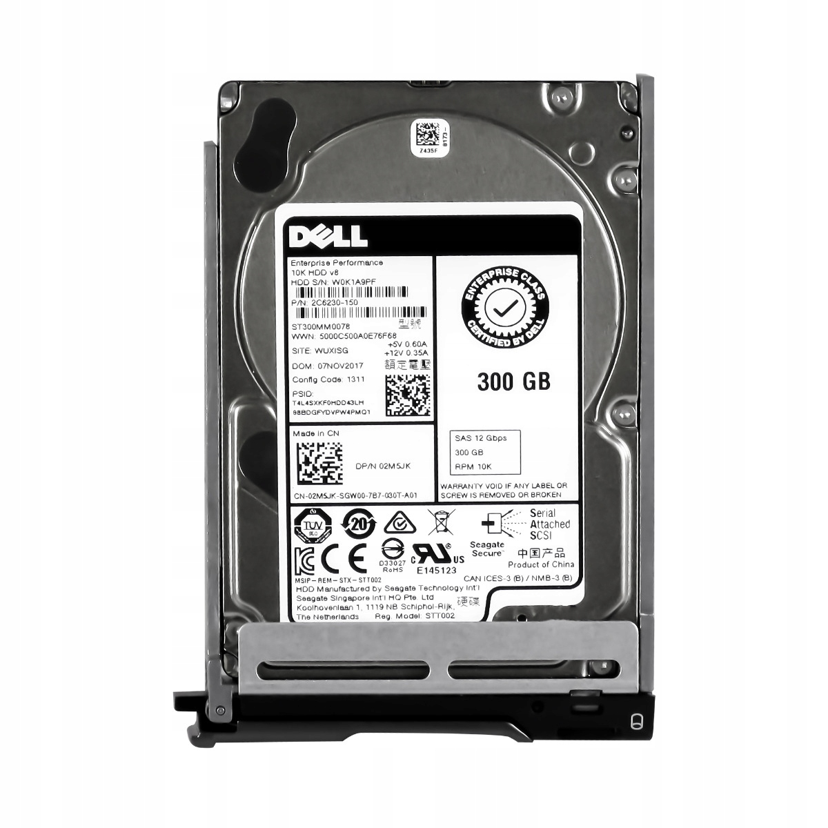 Dell 02M5JK 300GB SAS-3 10K 128MB 2,5'' ST300MM0078