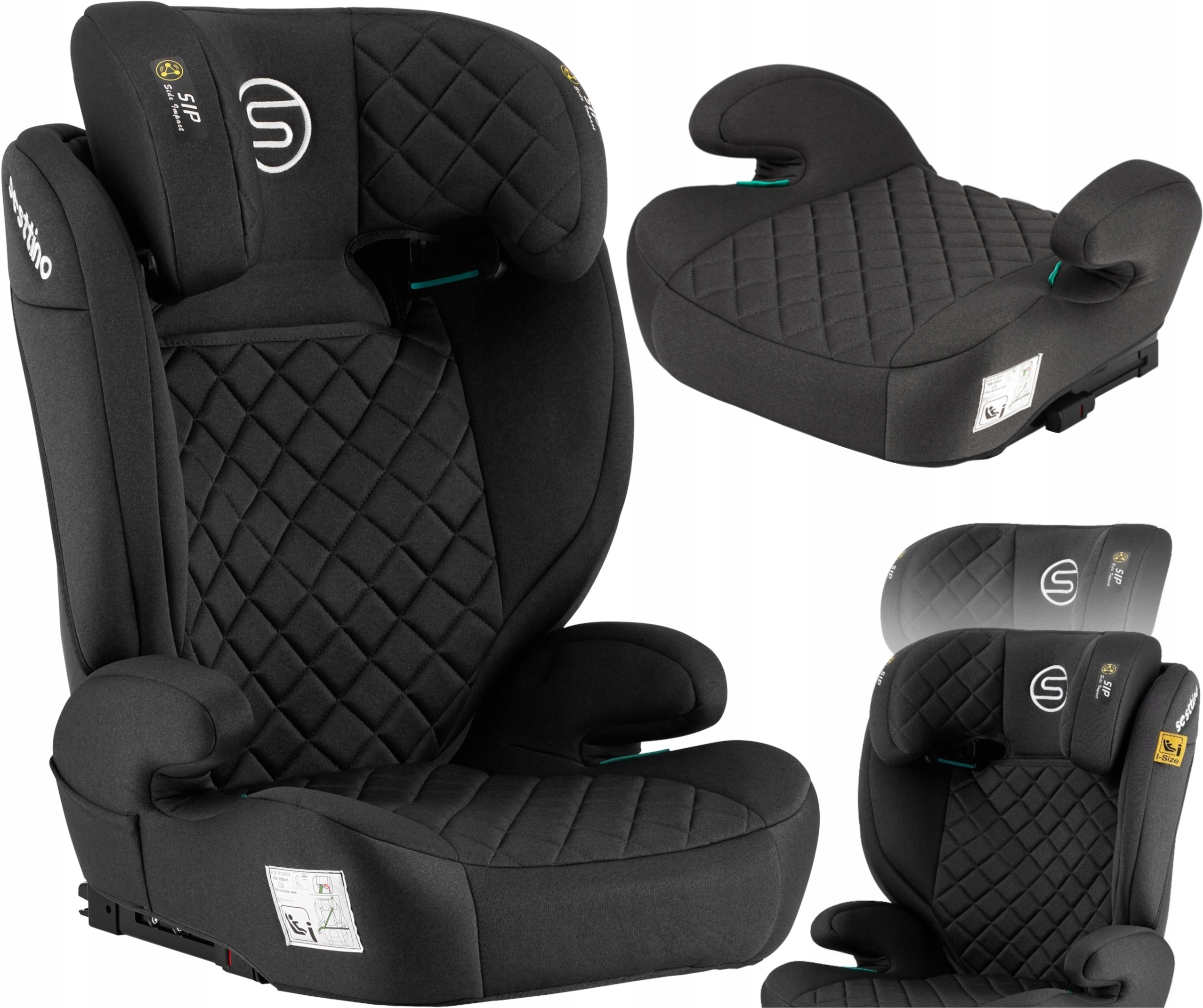 Fotelik Samochodowy Sesttino Armor Pro ISOFIX 100 - 150 cm I-Size 15 - 36kg
