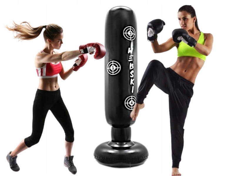 Dmuchany Worek Treningowy Bokserski do Treningu Karate Boks Mma dla Dzieci