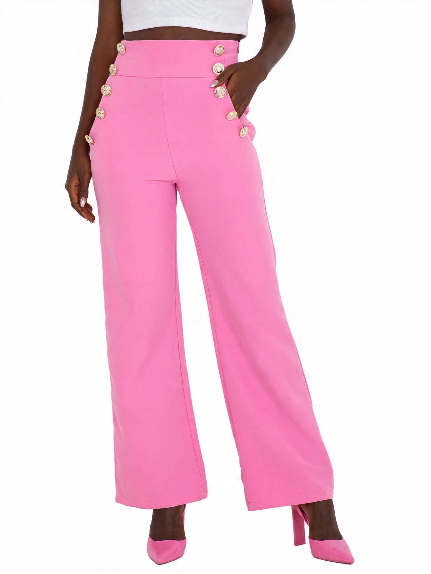 

Eleganckie Spodnie Damskie garniturowe - 2XL