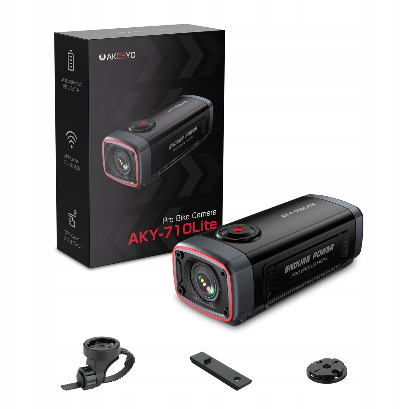 Akeeyo 710 Kamera Na Kolo/motocykl 1080P Wifi IP66 Černá Full Hd