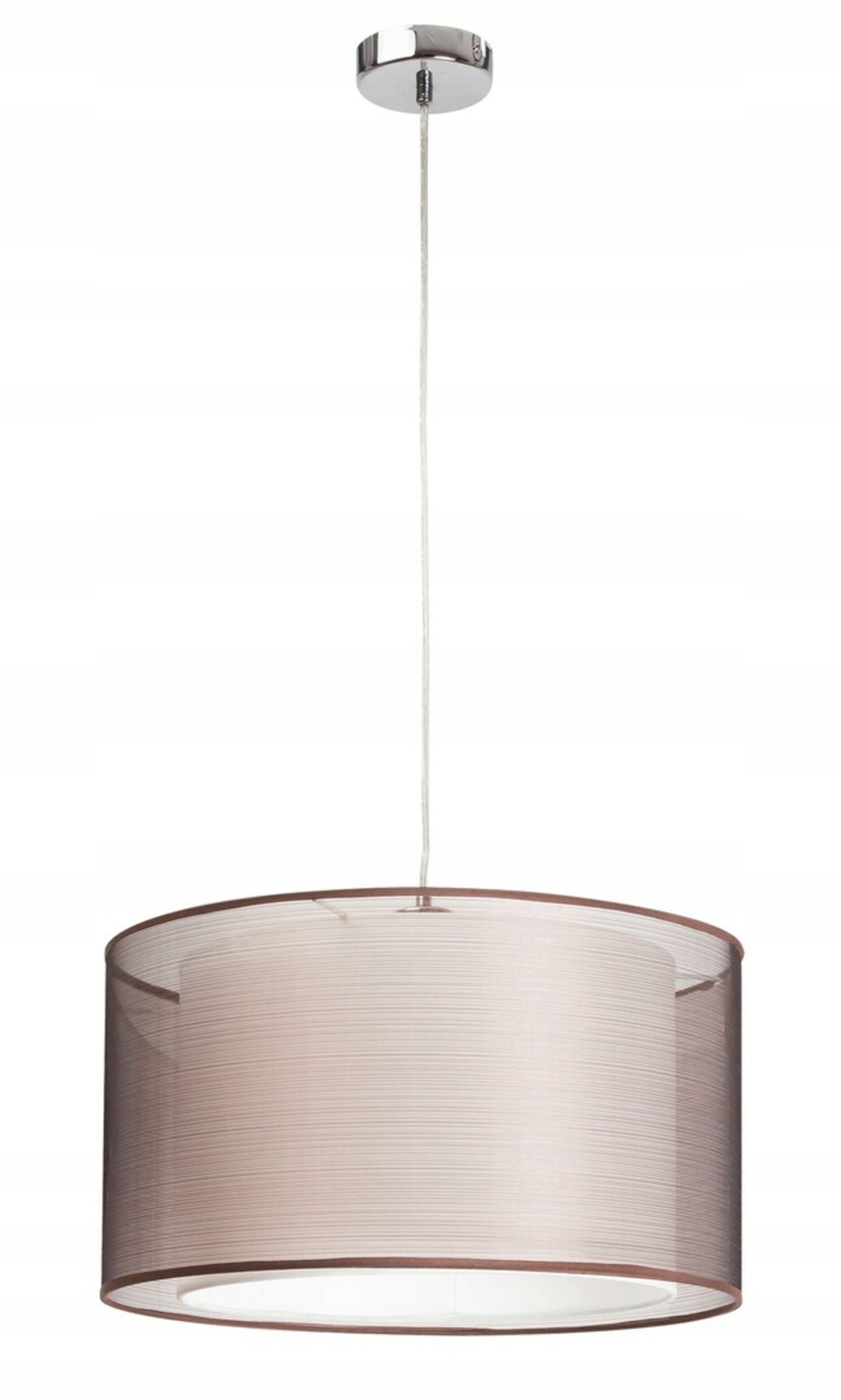 Závěsné svítidlo Rabalux Anastasia E27 chrom/hnědá, nastavitelná délka