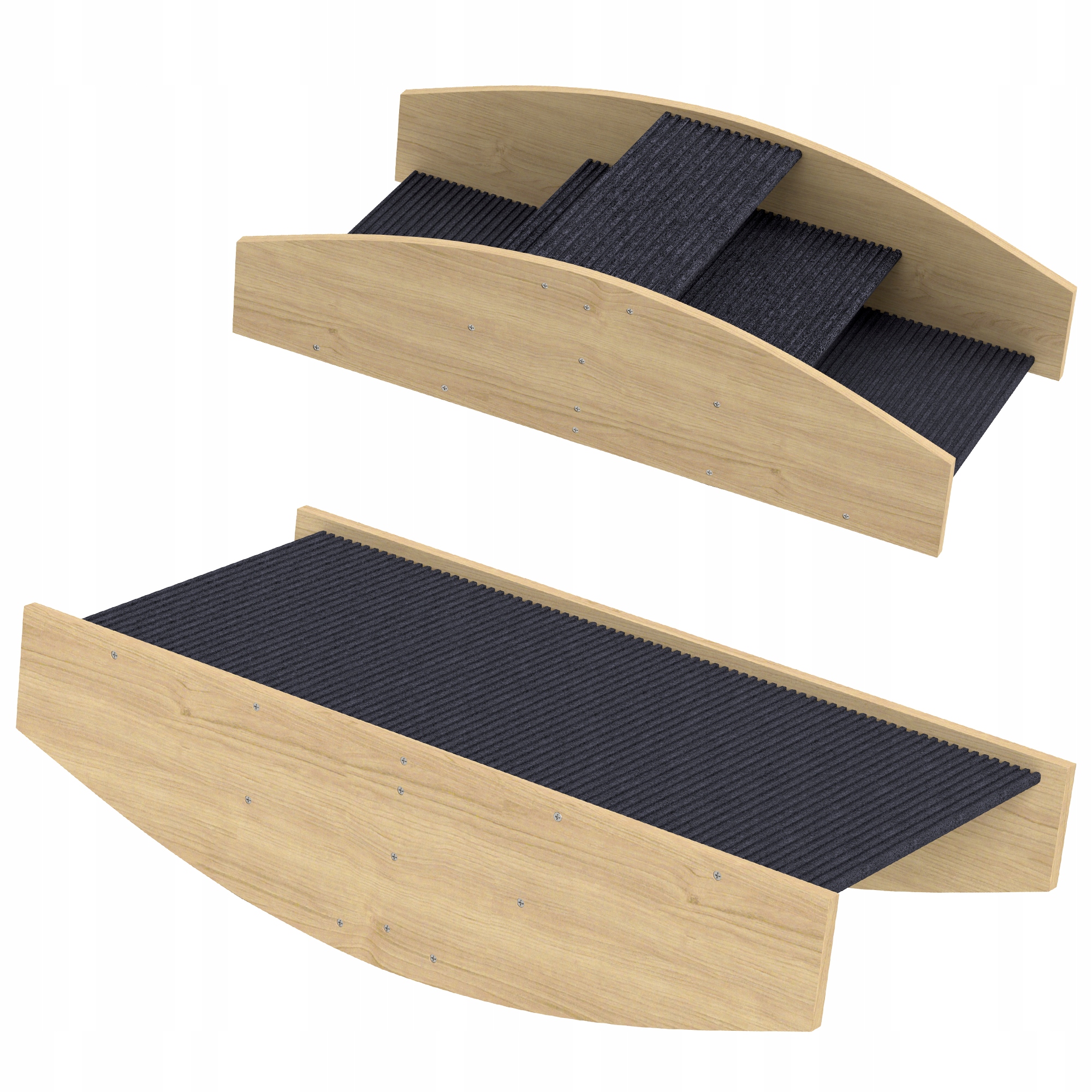 Huśtawka 2-w-1 Wipe dla psów, drewniana rampa do agility, stabilna 153