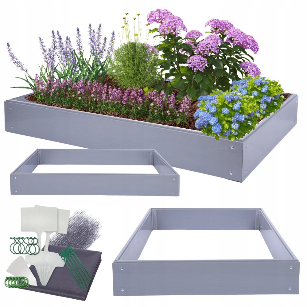 Vyvýšená plastová schránka na zeleninu zeleninový záhon velká Pvc 20x140x120