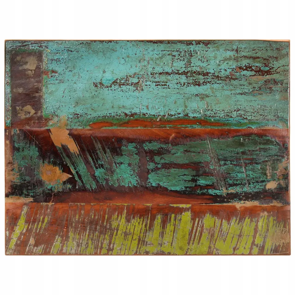 Deska z recyklovaného tropického dřeva, 80 x 60 cm, broušená, lakovaná, lakovaná