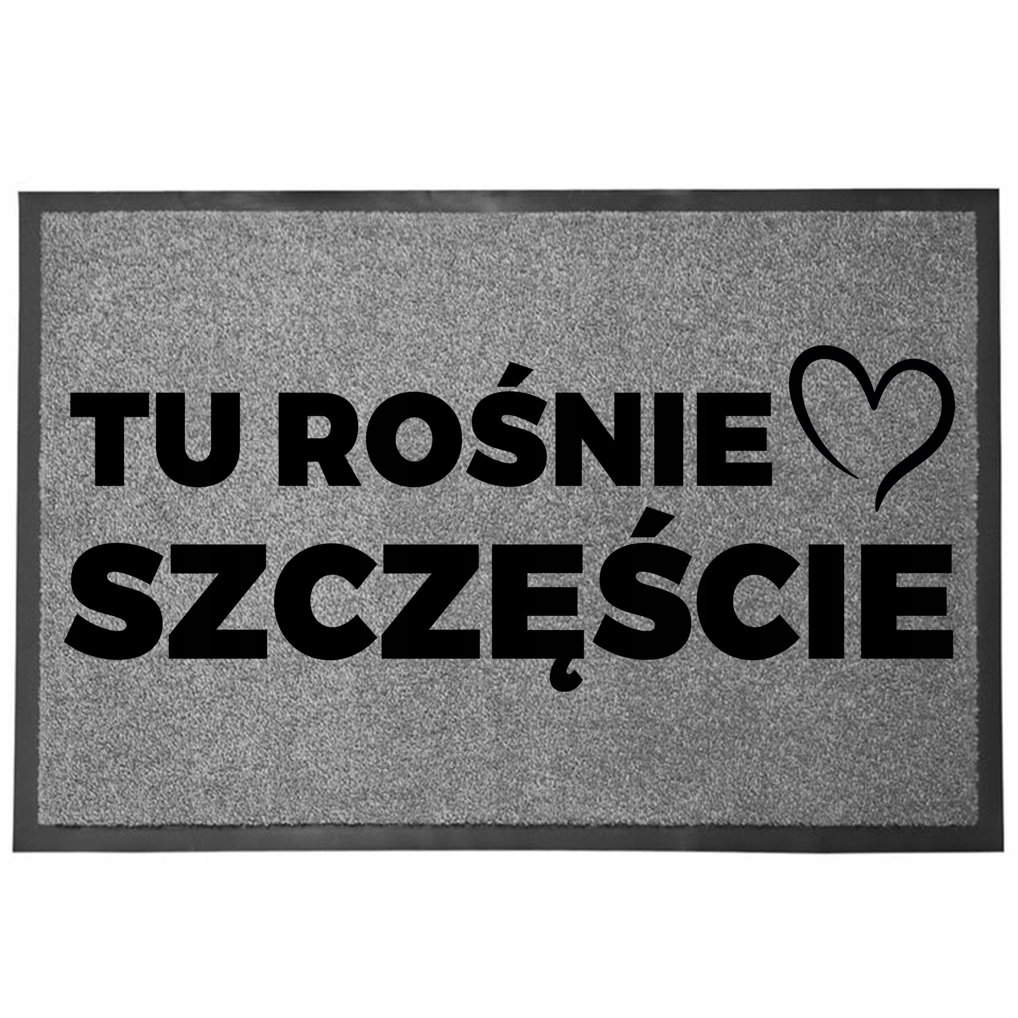 Wycieraczka Wejściowa Podłogowa Szara Pod Drzwi Zabawny Tu Rośnie Szczęście