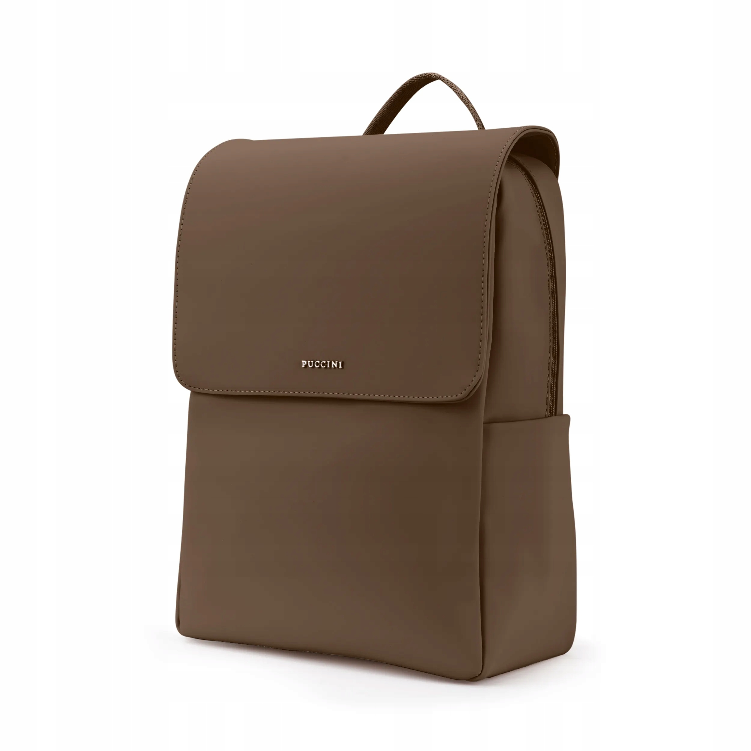 Plecak Damski Miejski do Pracy na Laptopa 14'' Puccini Brązowy PM9021-2B