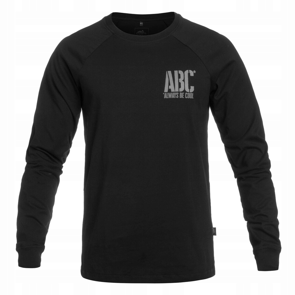 Tričko pánské bavlněné Helikon Longsleeve Abc Always Be Cool Black L