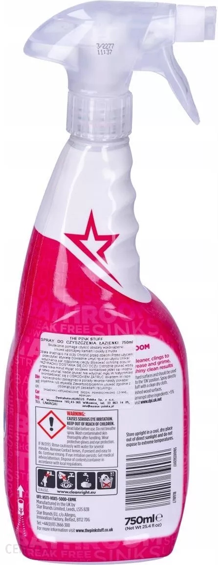 PASTA DO CZYSZCZENIA THE PINK STUFF PIANKA + PŁYN Postać pasta