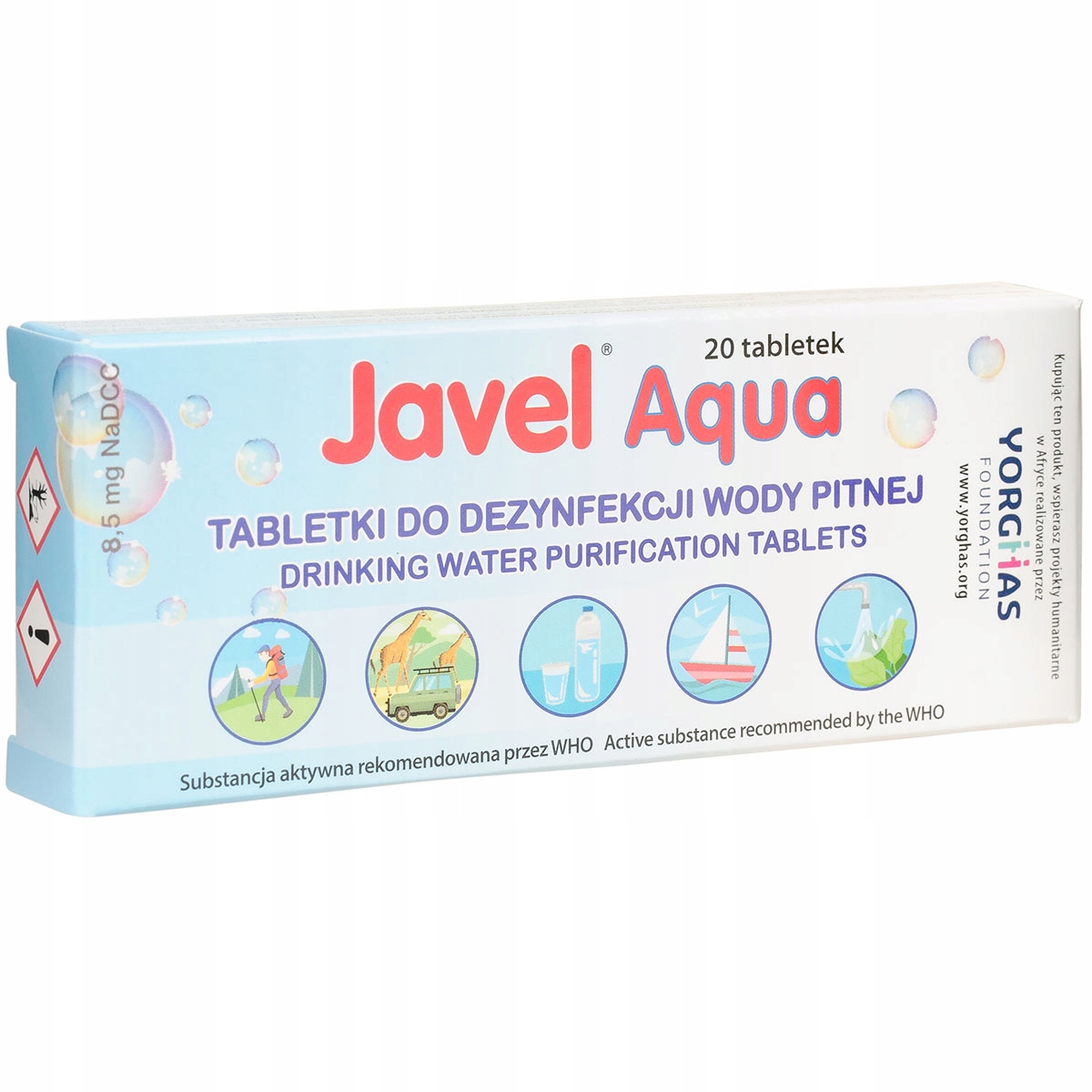 Таблетки для дезинфекции воды JAVEL AQUA