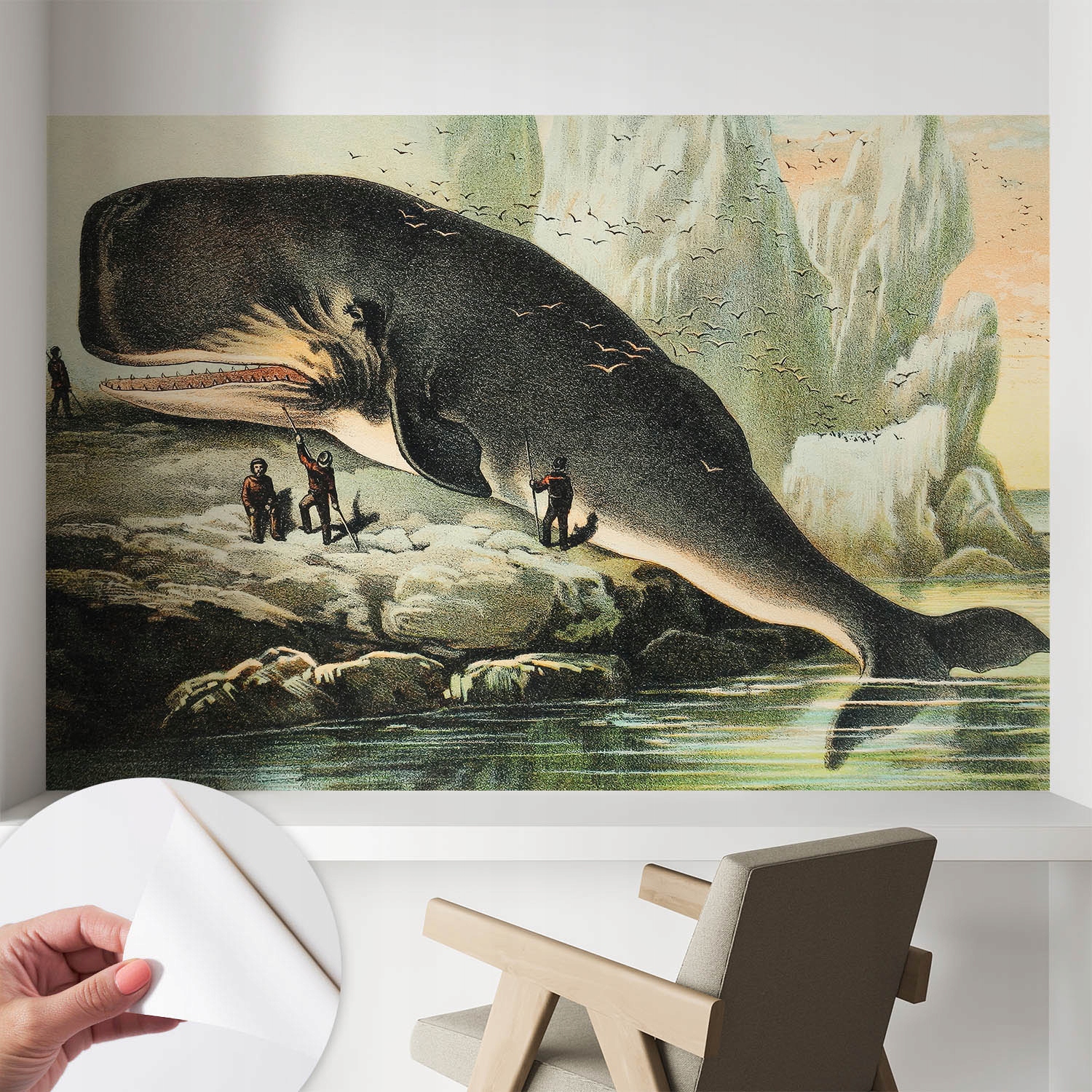 Moderní Samolepicí fototapeta na zeď Mořská gigantika 104x70
