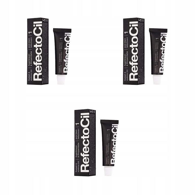 Henna Gelová v tubě pro barvení obočí Řas Černá RefectoCil 15 ml 3ks