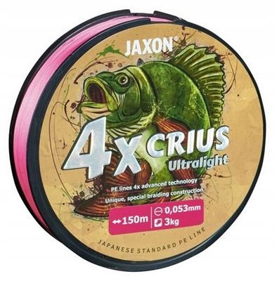 Plecionka Jaxon Crius 4X Ultralight Pink 0,061mm 4kg 150m