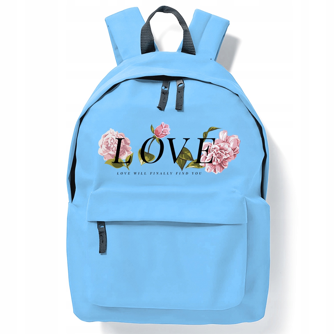 Modrý Batoh do školy pro tělocvičnu Love Will Find You Mix Wz