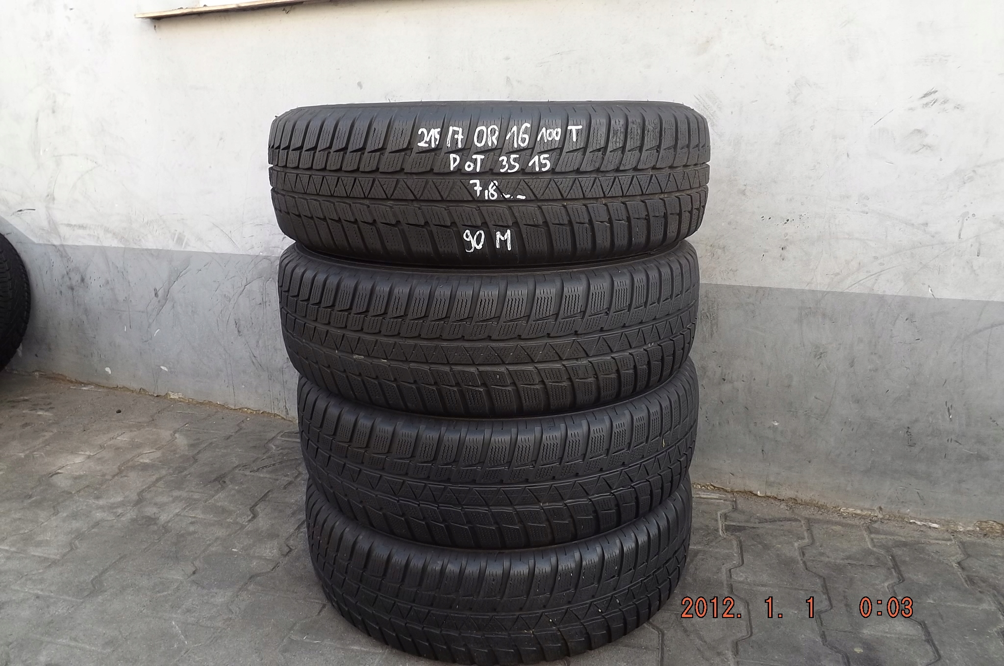 [90M] 4xZIMA 215/70R16 100T FALKEN HS449 EUROWINTER &