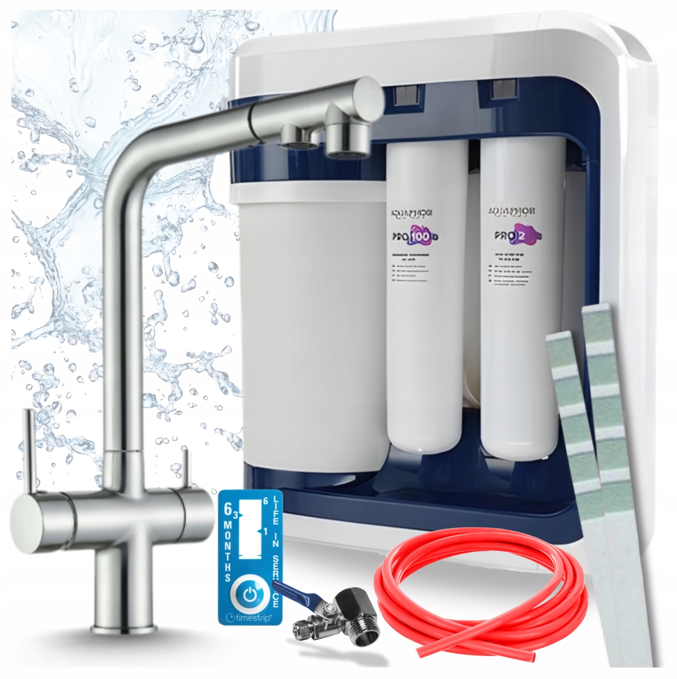 Sada Reverzní Osmózy Aquaphor Ro 202S Pro A Třícestný Kohoutek Pro Filtr