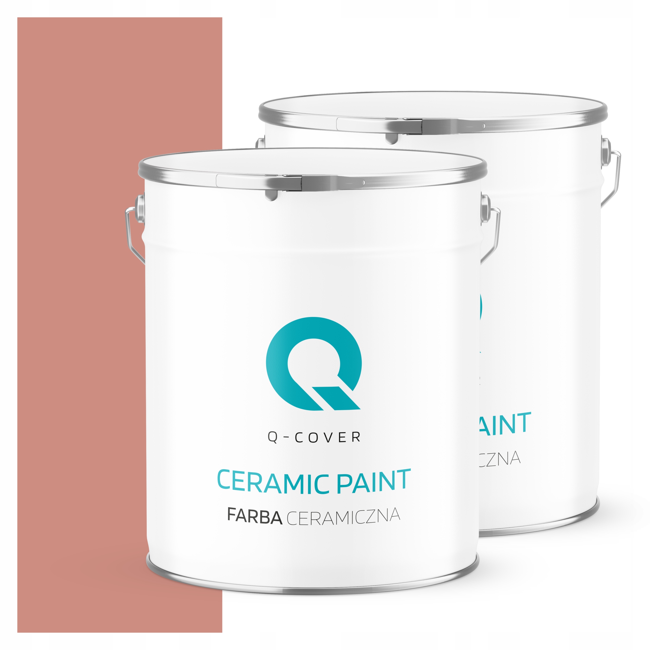 Umývateľná keramická farba na steny 2x 5L Hlboká matná farba lososová H5533