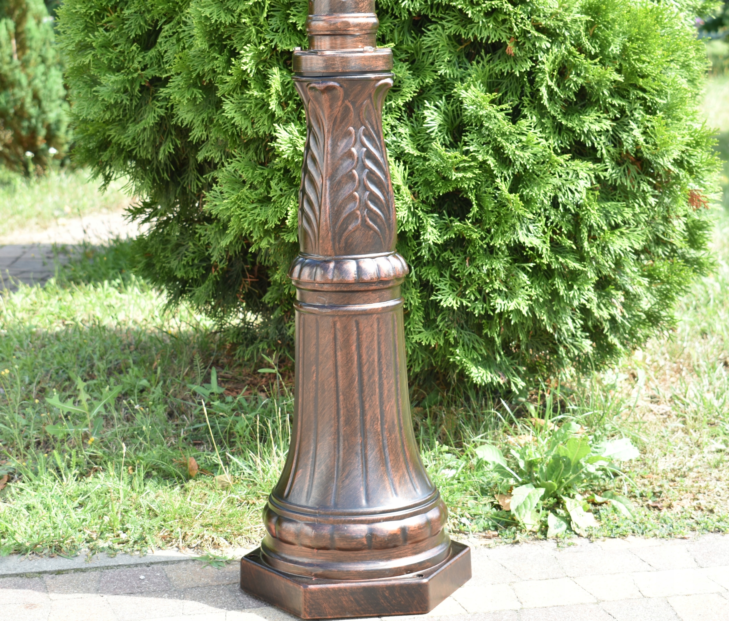 Latarnia ogrodowa BRĄZ/MIEDŹ BARBADOS 3F Nowość! Materiał dominujący inny