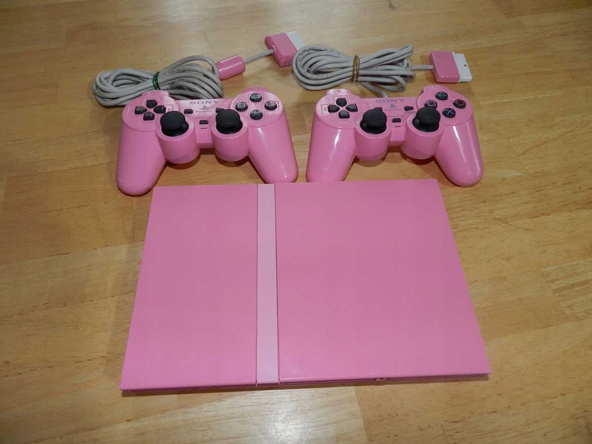 Konsola SONY PS2 PLAYSTATION 2 slim różowa pink