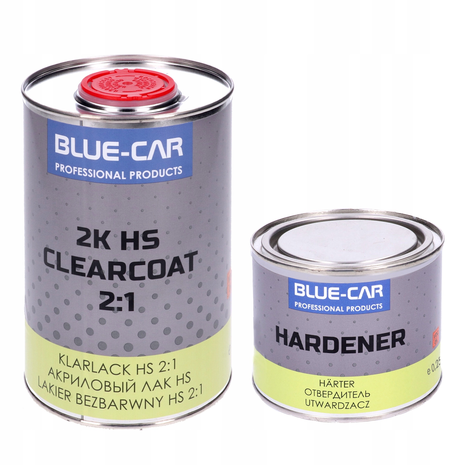 Lakier Bezbarwny Hs 0,5L+UTWARDZACZ 0,25L Blue-car