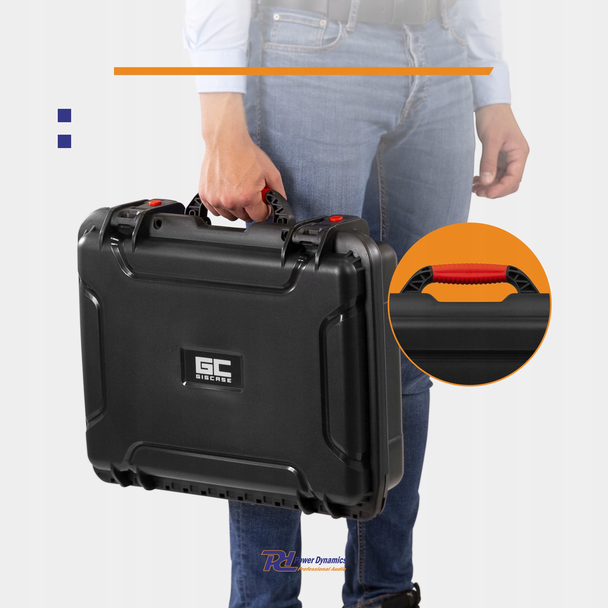 Uniwersalna walizka transportowa IP67 z gąbką duża 33L wytrzymała Przeznaczenie sprzęt