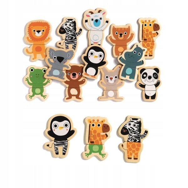 

Magnetyczna układanka Dżungla 24 Magnesy Djeco 3+