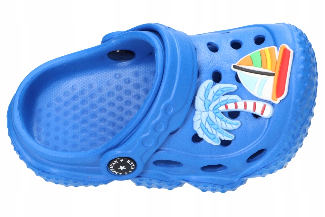 AMERICAN CLUB NH145 LEKKIE KLAPKI DZIECIĘCE, SANDAŁY PIANKOWE ROYAL BLUE 27 Bohater brak