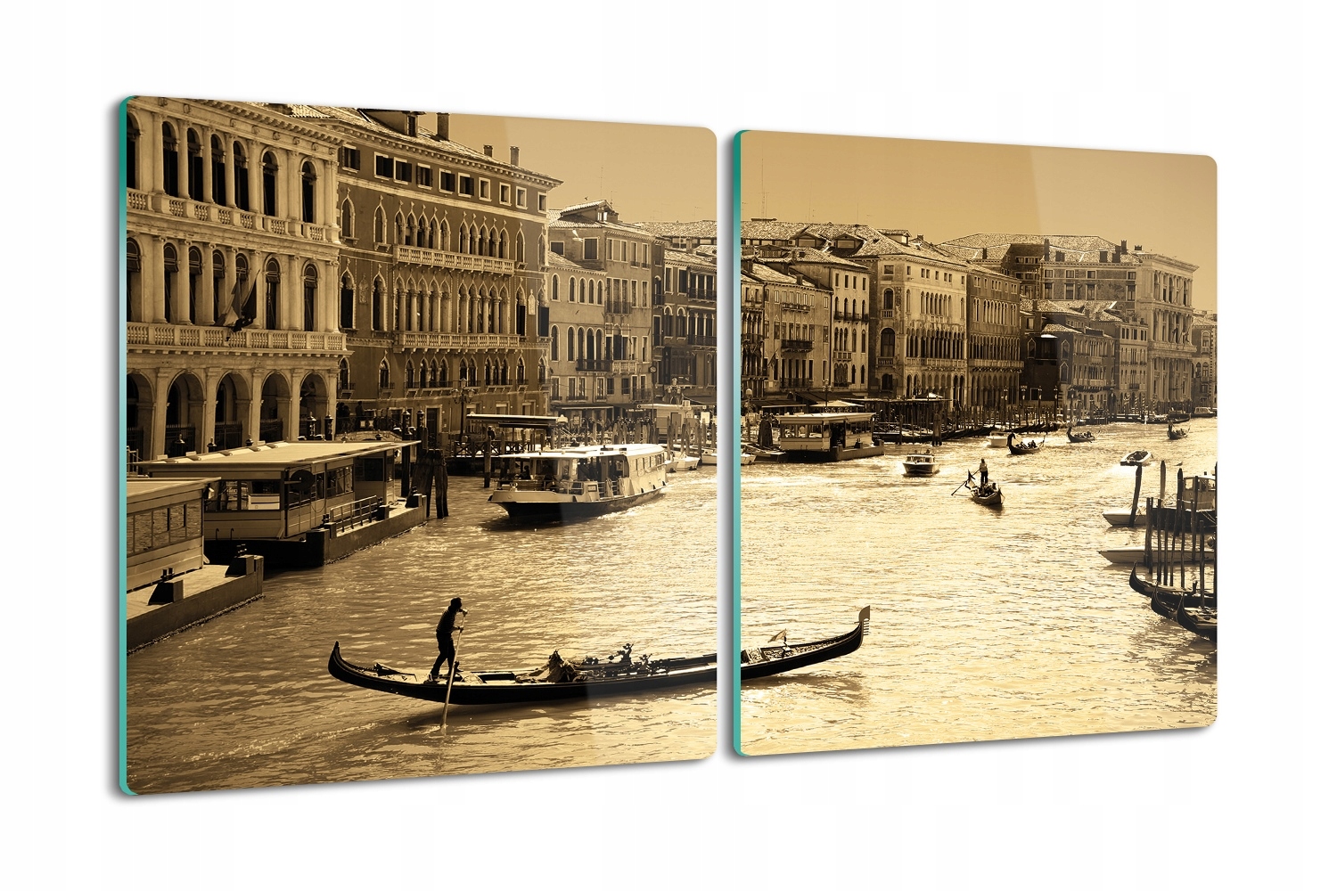 skleněná deska 2x40x52 podložka Benátky gondola