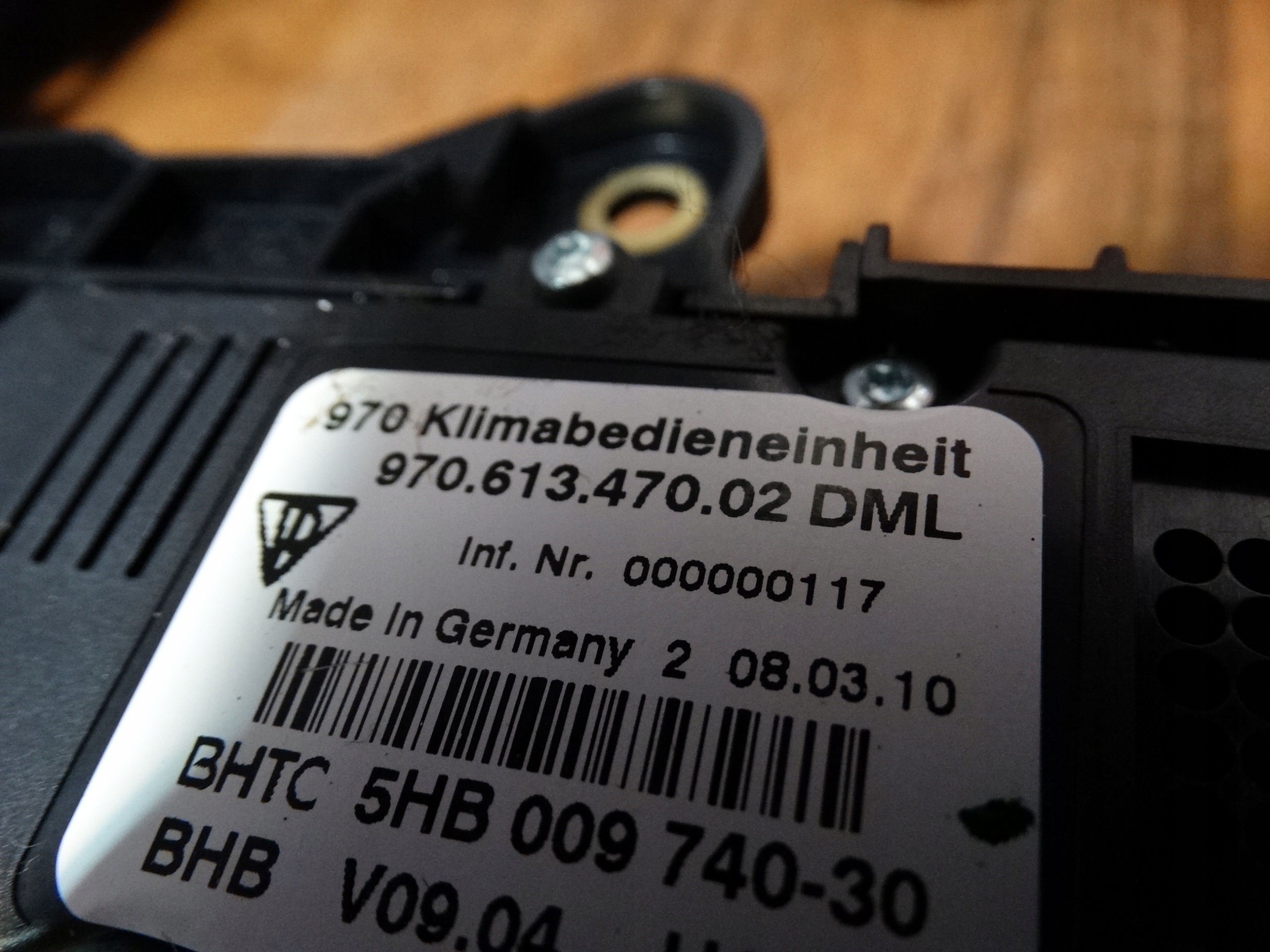 IDEALNY UNITE COMMANDE CLIMA PORSCHE PANAMERA 970 1