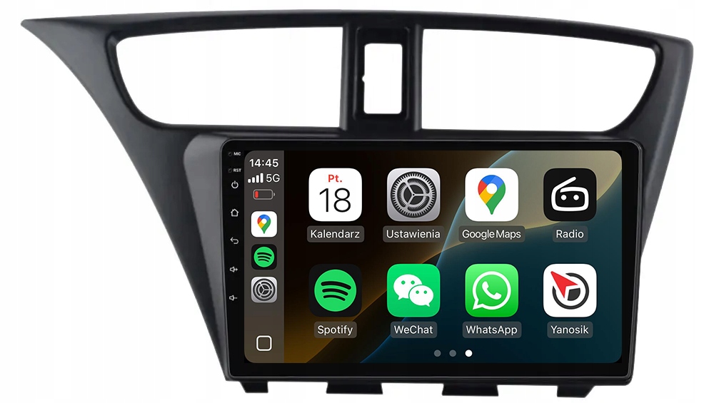 Honda CIVIC 9 Rádio Navigace Android Apple Carplay Duduauto