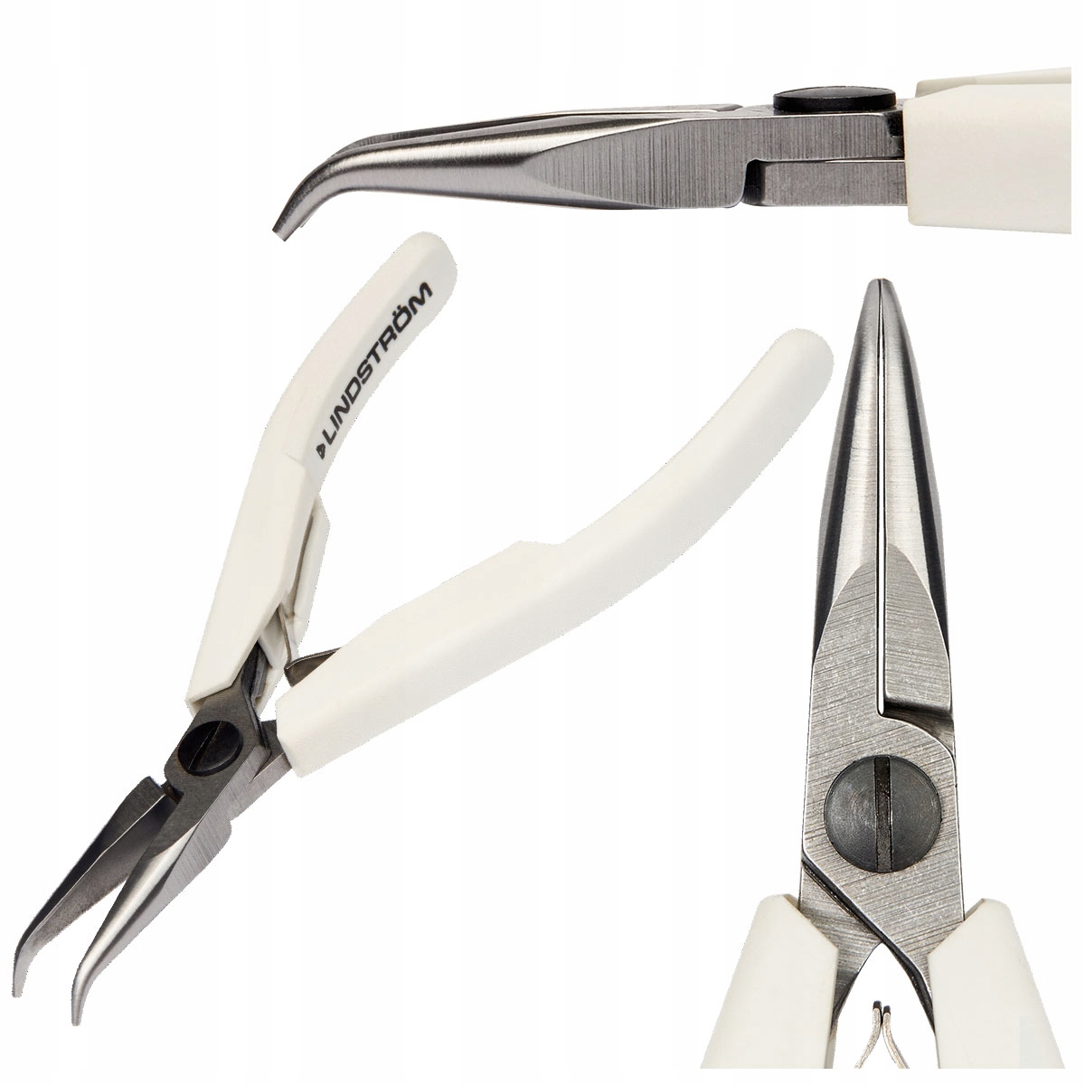 Predĺžené presné polkruhové ploché kliešte 7892 Lindstrom Esd Bahco