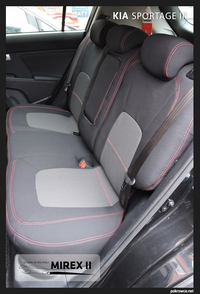 Pokrowce z tkanin tapicerskich Kia Sportage III Typ pokrowiec