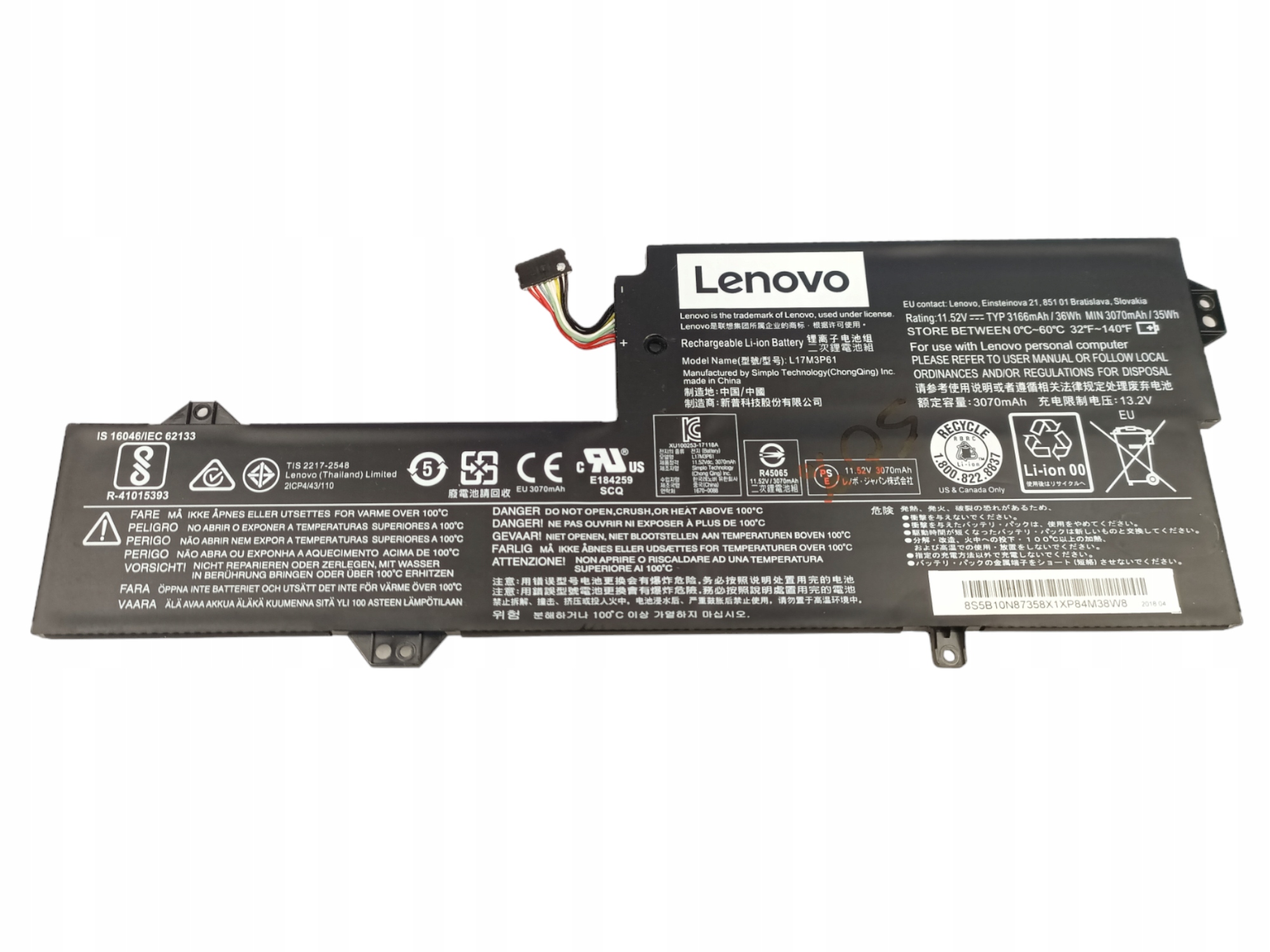 BATERIA L17M3P61LENOVO IDEAPAD 320S-13IKB