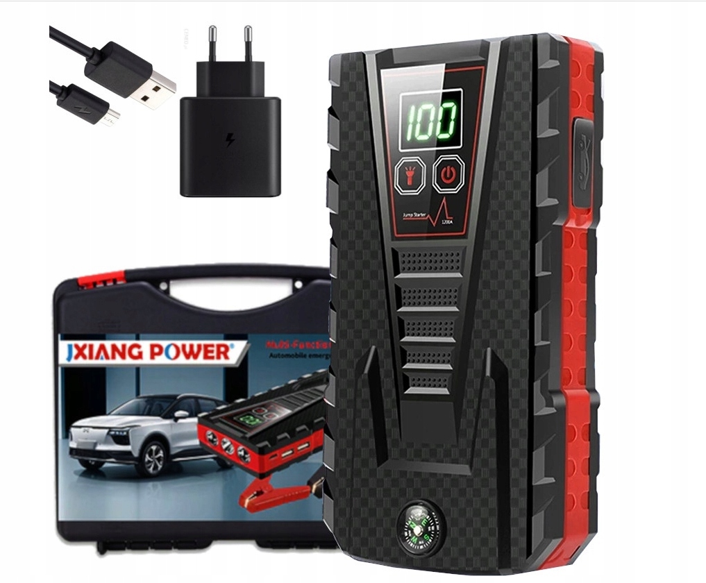 JUMP STARTER CAR BOOSTER ROZRUCH POWERBANK 98000mAh Marka inna