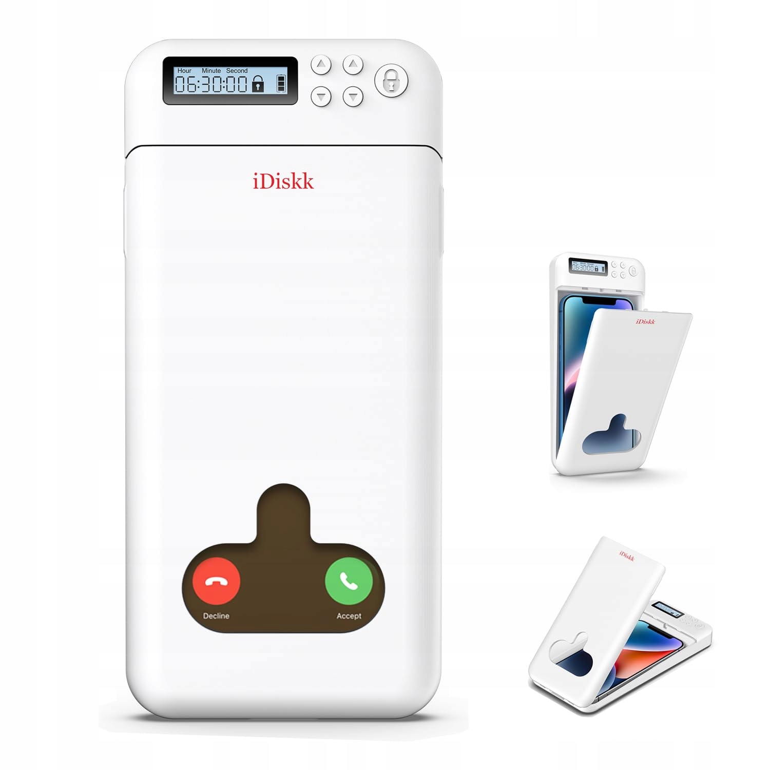 Idiskk Locker03 etui z blokadą czasową telefonu 6,7'' iPhone Samsung Huawei